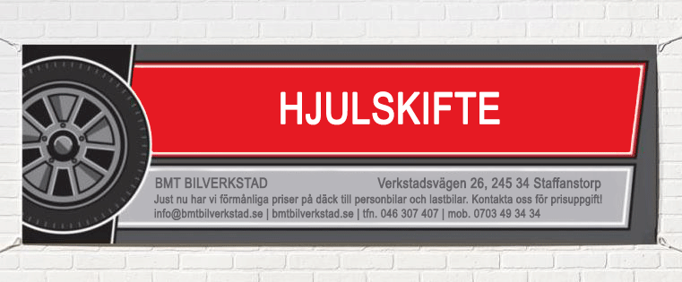 Erbjudande hjulskifte